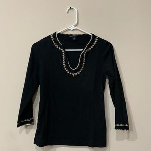 Banana Republic embroidery top